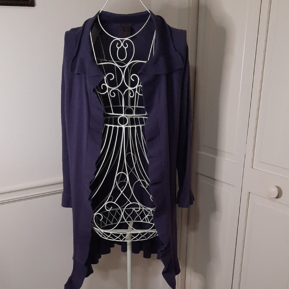 Alison Sheri Purple Knit Cardigan - Picture 1 of 7
